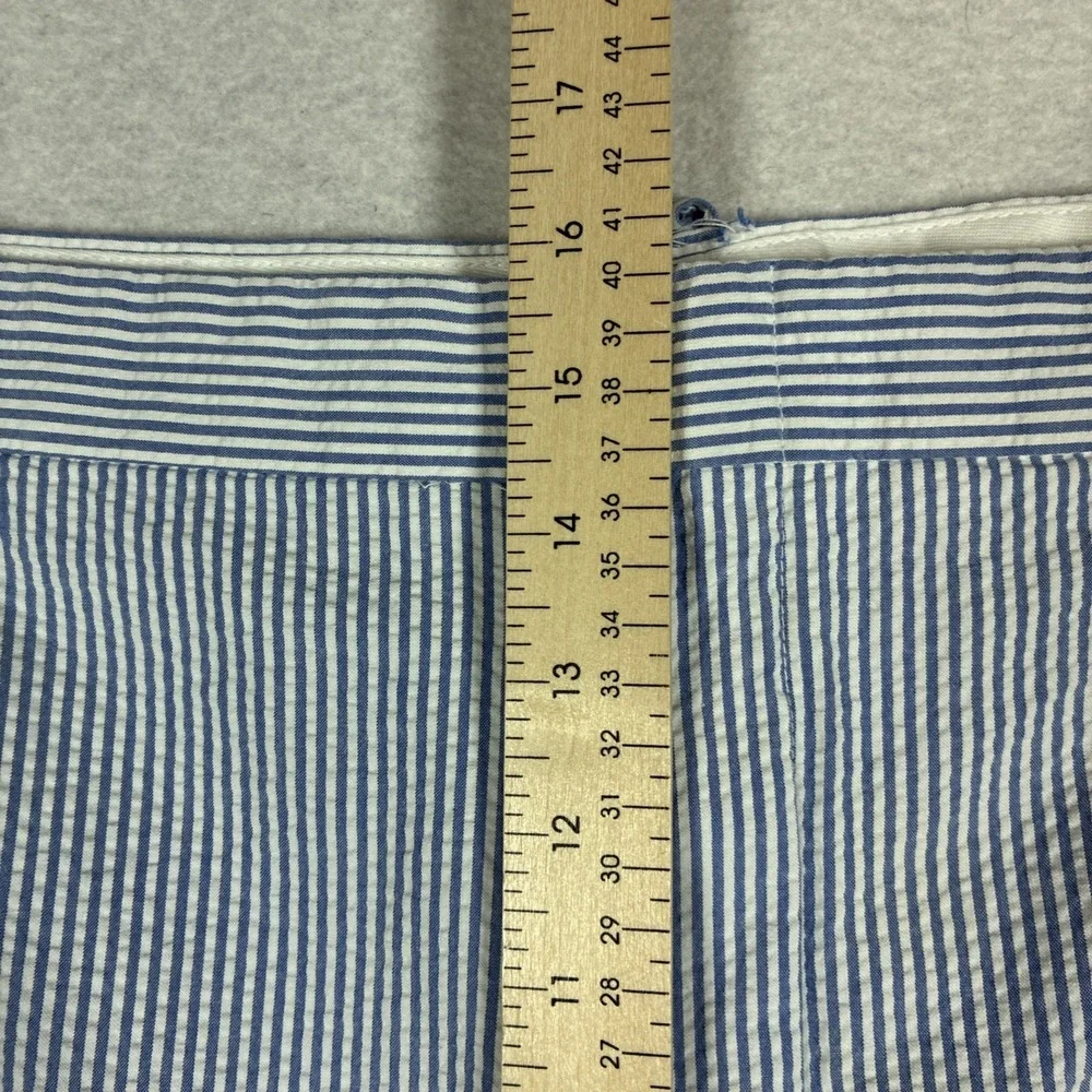 Vintage Polo Ralph Lauren Seersucker Pants Hemmed 50x24 Mens Nautical Coastal